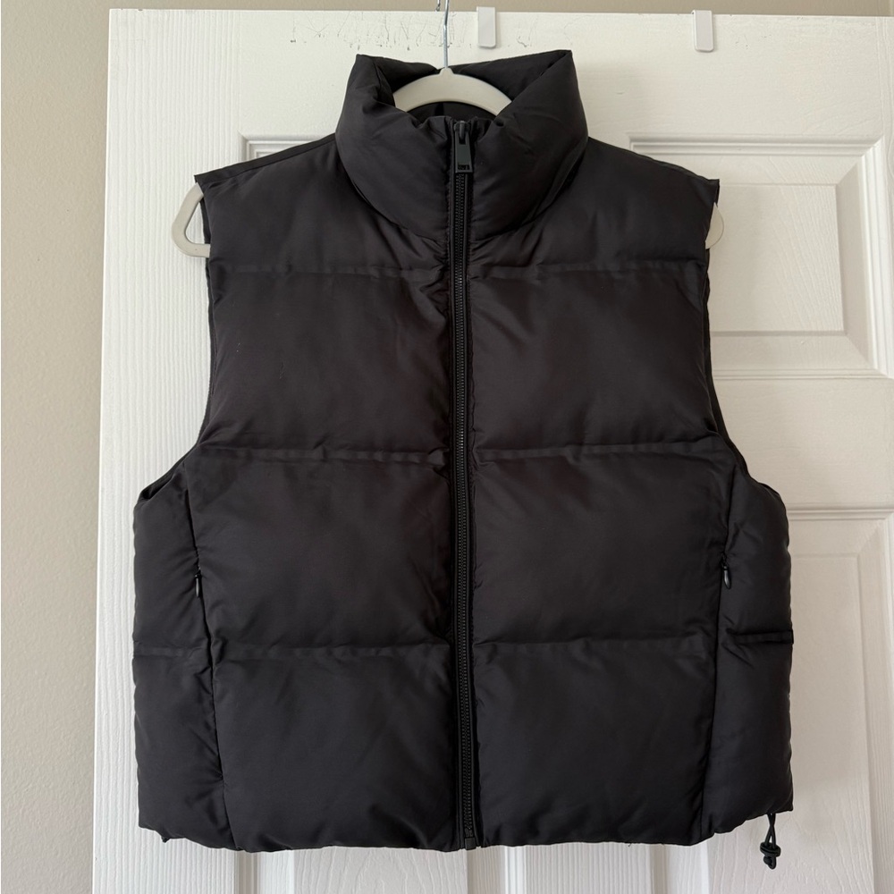 Zara Black Quilted Vest